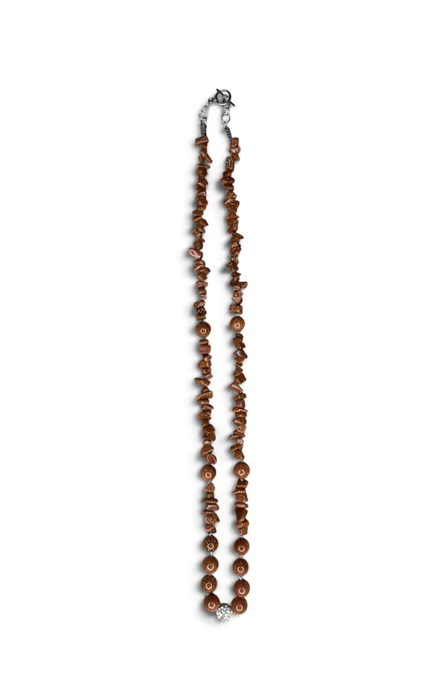 Golden Sand | Shimmering Beaded Necklace